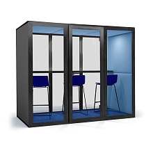 Офисная переговорная кабина АКУКАБ Тет-А-Тет Панорама